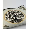 Tapersty Cloth Rosary Pouch Tree of Life With Roman Catholic