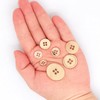 10pcs 18mm/0.7'' Gold Metal Flat Button ，with 2mm Sewing Holes,Round