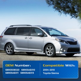 ARANA Liftgate Struts for Toyota Sienna 2004-2010, Rear Hatch Shocks Trunk Lift Support Fits 2004-2010 Toyota Sienna Base/CE/LE/SE/XLE/Limited Models, Replace#SG229013, 2 Pcs