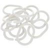 Wenko 19191100 Shower curtain rings, small , oval, Plastic, set
