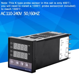 0℃~1300℃ AC110V-240V Alarm REX-C100 Digital Intelligent Thermostat, LED PID Temperature Controller Kits