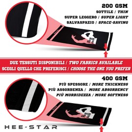 Hee-Star Sports Towel Gym - Fitness Towel Microfibre Ideal for Sports and Bodybuilding - Soft and Absorbent - Training Towel Gym for Men (400 GSM)