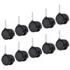 PATIKIL 2 Inch Swivel Stem Casters, 10 Pack Nylon 360