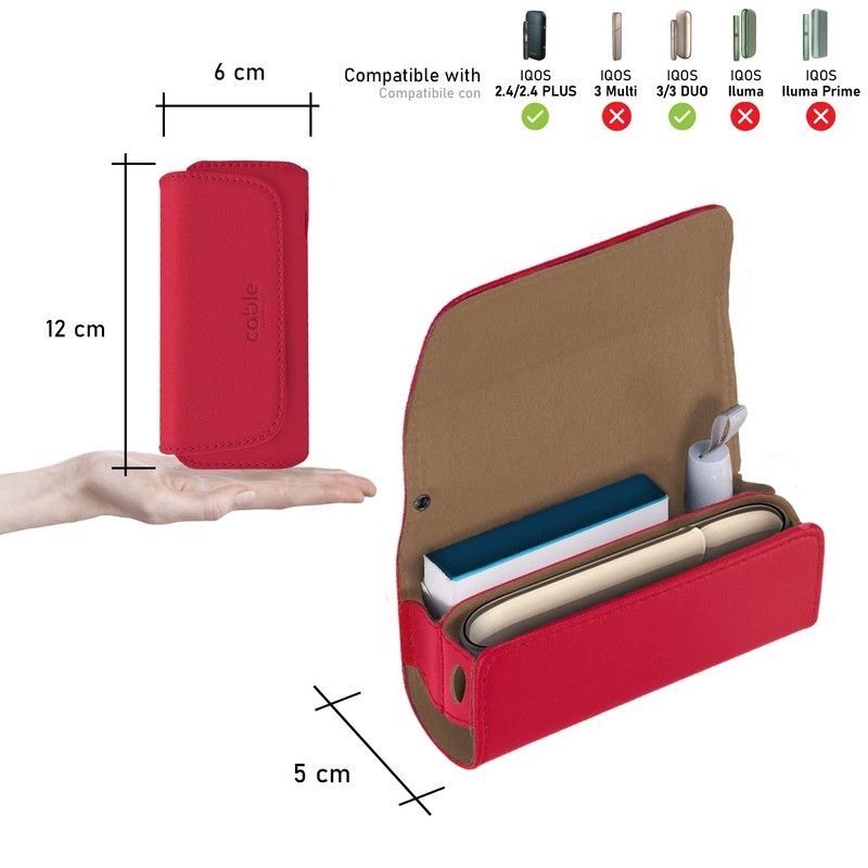 Cable Technologies IQOS 3/3 Duo/2.4/2.4 Plus Premium PU Leather Wallet