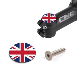 CNC Bike Headset Top Cap With Bolts，MTB Headset Cap for Bicycle Road Bike 1 1/8 Stems. (GQ)