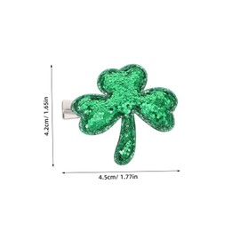 Ipetboom 6PCS Shamrock Hair Clips Durable Construction Creative Irish Design Versatile for Party and Everyday Use for Women and Costumes