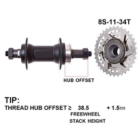 DRIFT MANIAC 8-Speed Freewheel 11-34 Epoch E-Bike Sprocket 8spd