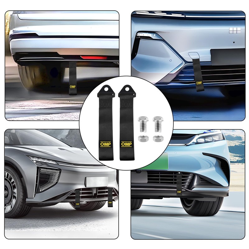 GD HUA Pack of 2 Tow Ropes for Racing Cars,