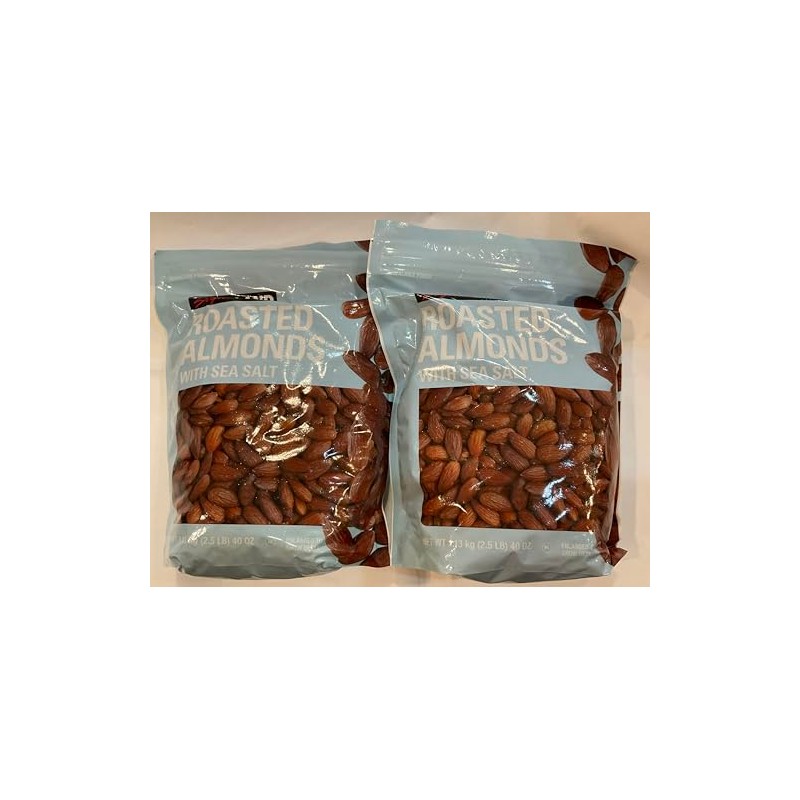 Dry Roasted Almonds with Sea Salt 2.5 lbs (pack of