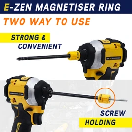 E-Zen Korea Bit Magnetiser/Demagnetiser Rings 2 Pcs. Made In Korea. Strong Screw Holder