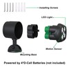 Quiltered Motion Sensor Outdoor Lights, Battery Operated Outdoor Light, 600LM