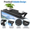 Adjustable Monitor Top Shelf for Space-Saving Storage – Foldable Screen