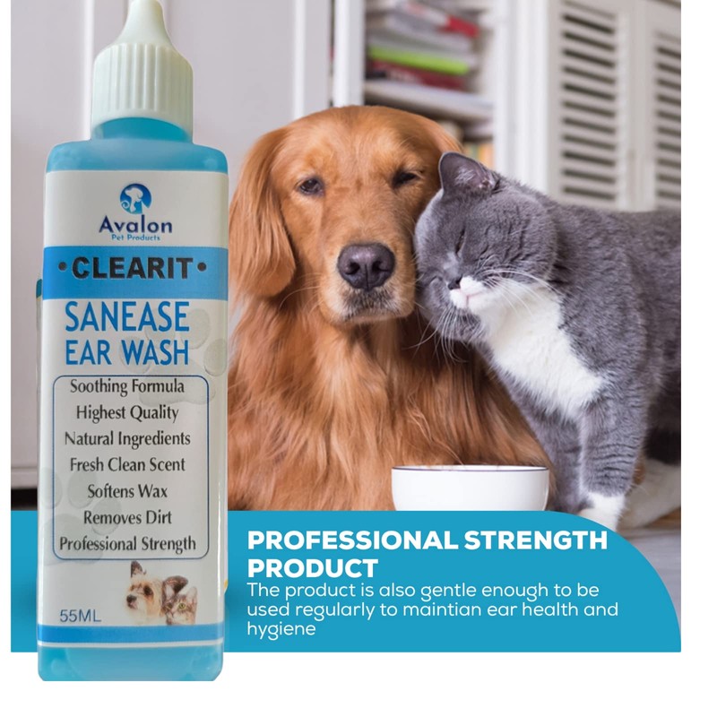 APP CLEARIT Ear Plucking/Removal Powder 35G & Sanease Ear Wash