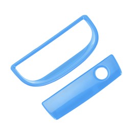 REPAIROCK 1 Set Glove Box Handle Switch Cover Trim for Jeep Wrangler JK 2007-2017 Passenger Storage Grab Handle Button Trim ABS Light Blue