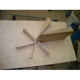 50 Hardwood Wedges 65X20X11 MM