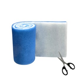 GourragePro 1.25in Thick Koi Pond/Aquarium Filter Media Roll 12"x48" - Cut-to-Fit Reusable Mechanical Filter Pad for Fish Tank Filters,Achieves Crystal Clear Water