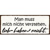 AGDeko® Wooden Sign 27 x 10 cm "man muss mich