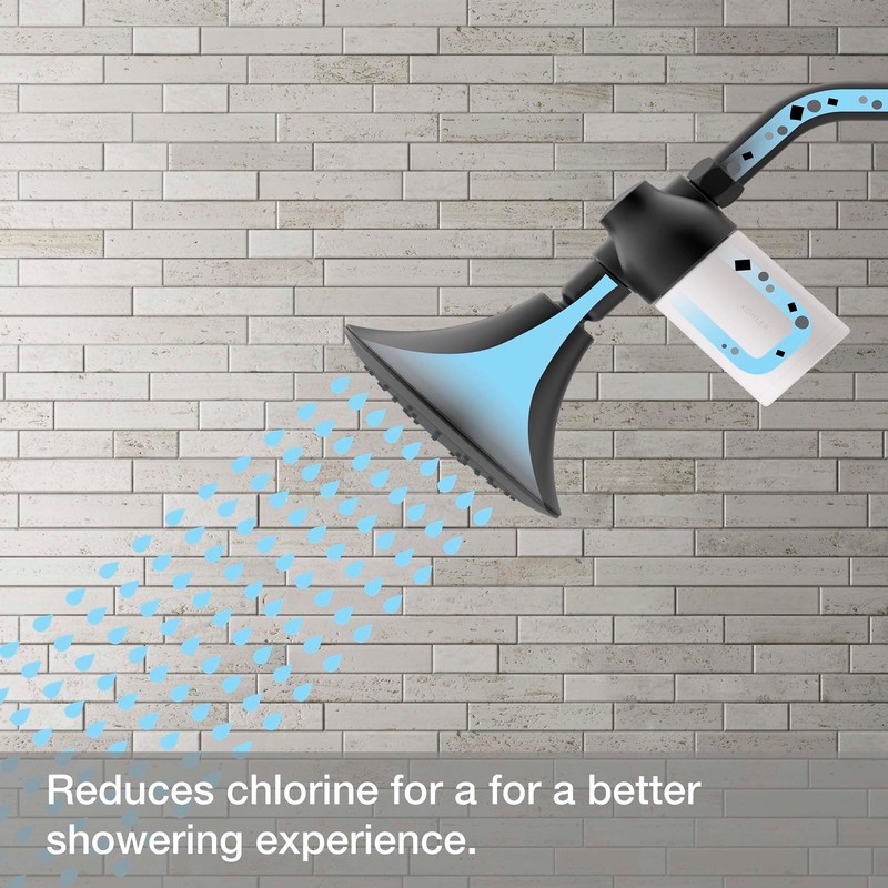 KOHLER R24670-G-BN Aquifer Filtered Showerhead with Water Filter System, Multifunction