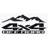 2 x Gloss Black4x4 Off Road Mountains Bedside Vinyl Decals