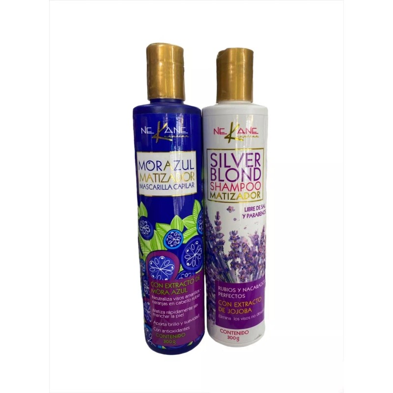 Nekane Set Matizador Shampoo + Mascarilla Mora Azul Nekane