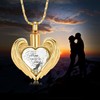 QGJNSGC Cremation Jewellery for Ashes Pendant Crystal Heart Urn Necklace