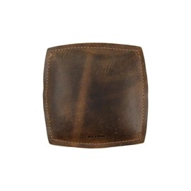 Hide & Drink, almohadilla para reposamuñecas, cojín para antebrazo, soporte para mouse, accesorios de computadora, piel de grano completo, hecho a mano, café bourbon