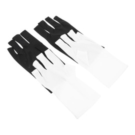 Baluue Nail Cover 2 Pack Sunscreen Gloves for Women Uv Shield Fingerless Design Comfortable Polyester Material