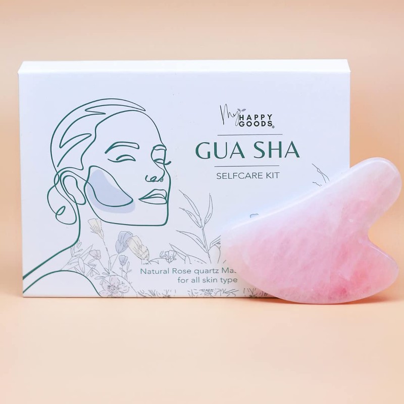 Premium Rose Quartz Gua Sha I Massage Stone I Gua