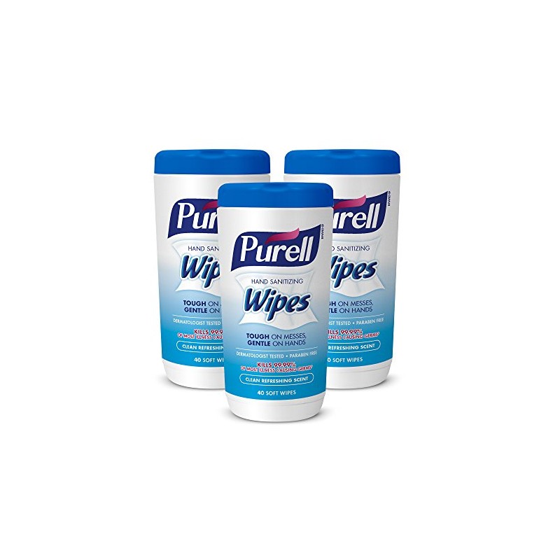 PURELL Hand Sanitizing Wipes, Clean Refreshing Scent, 40 Count Sanitizing