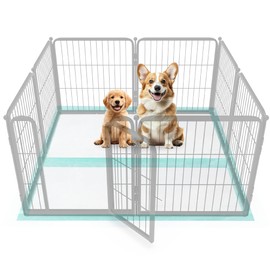 FXW XXL Puppy Pee Pads for Dogs 51x29 inch 100 Count, 5 Layer Super Absorbent & Leak Proof-Thickened Disposable Potty Training Pad, Fits 24" H 6/8 Panel FXW Playpen-Green (Playpen not Included)