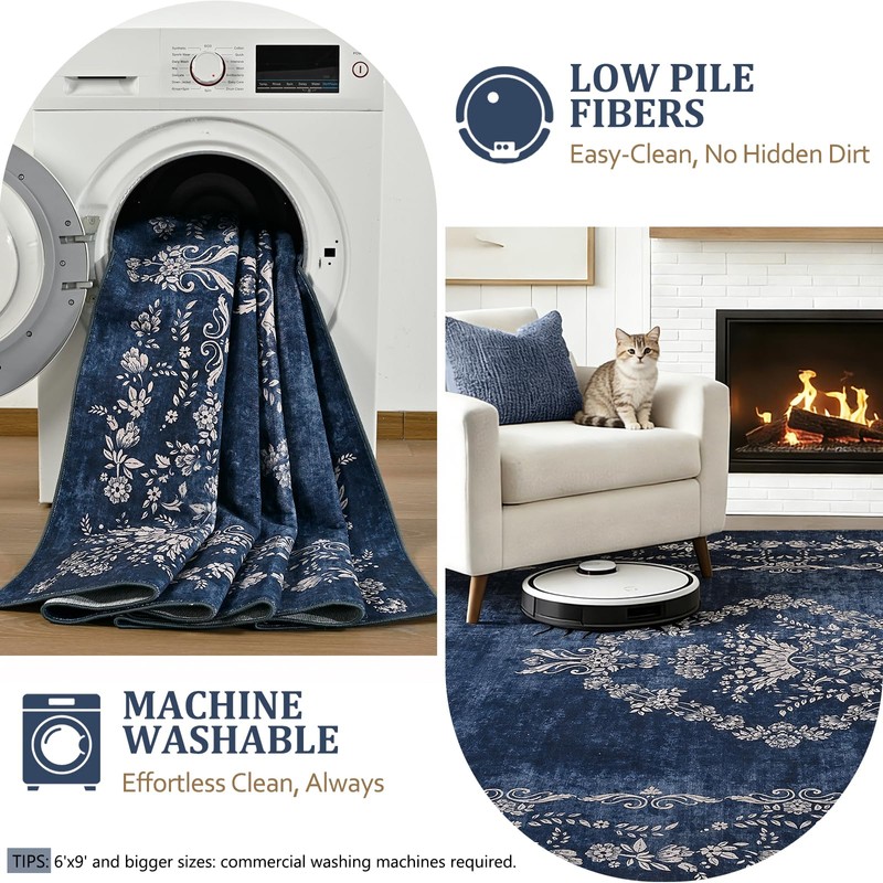FlyDOIT Small Entryway Rug 2x3 Washable Area Rugs for Bathroom,