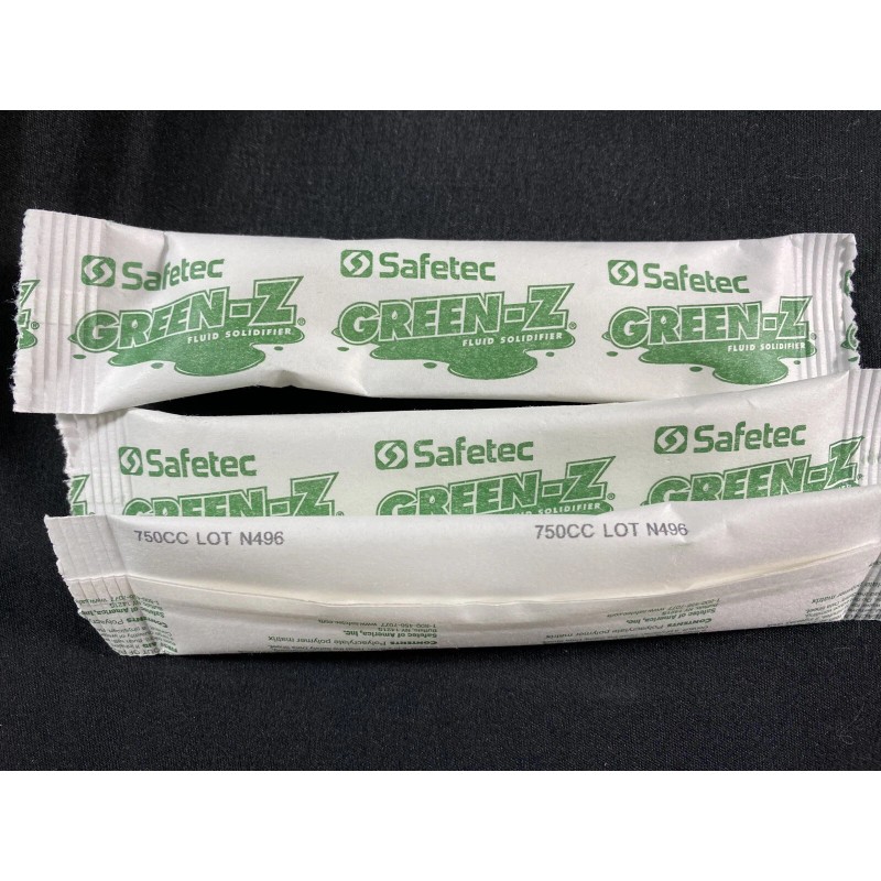 SAFETEC Green-Z Fluid Solidifier Absorbent Powder .8oz/22g Packet 42008 (40/bag)