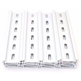 20 Pieces DIN Rail Slotted Aluminum RoHS 6" Inches Long 35mm Wide 7.5mm High