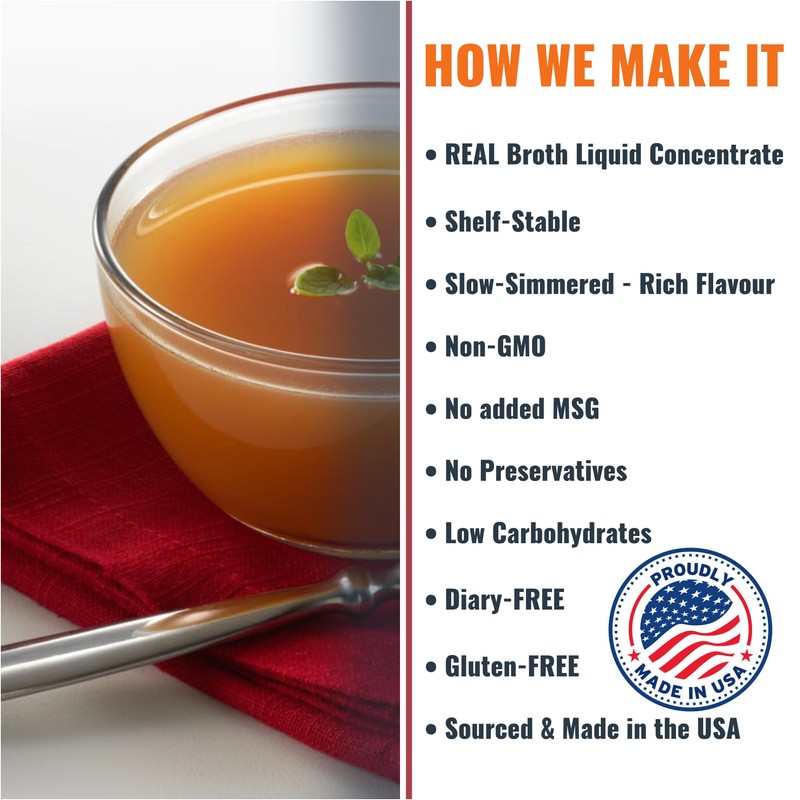 SAVORY CHOICE Beef and Chicken Broth Concentrate, 2 Boxes of