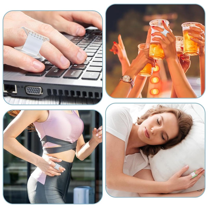 Tavvke 6 Pcs Trigger Finger Splints, Adjustable Single Straps Finger