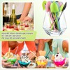 100 Pcs Plastic Mini Ice Cream Dessert Spoon Shovels Pudding