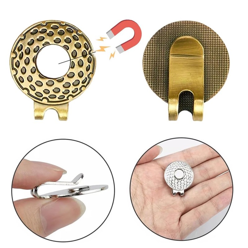 DFsucces Golf Marker, Stylish Golf Cap Clip with Magnet, Base,