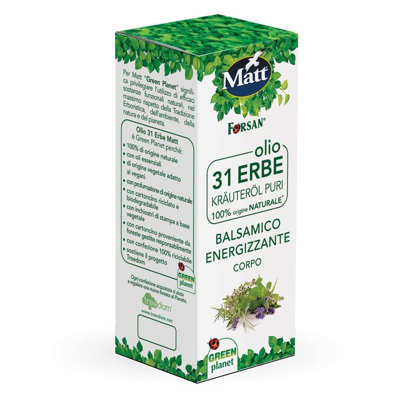 Olio 31 erbe corpo e capelli ad azione antinfiammatoria e