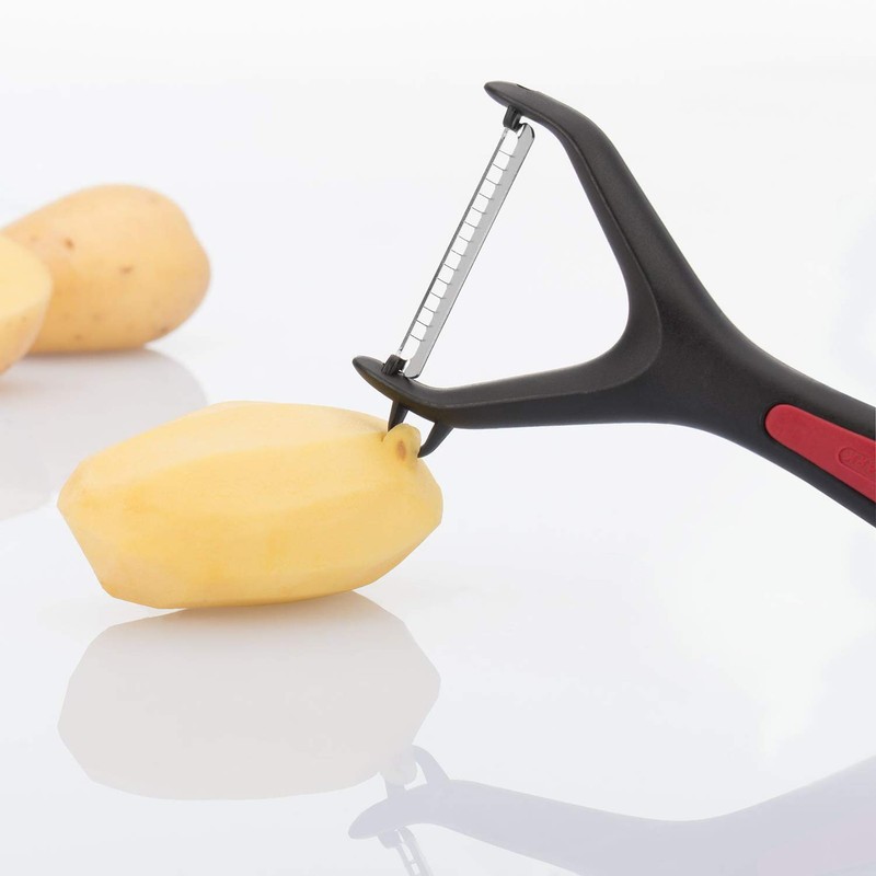Westmark Gallant Peeler, Plastic/Stainless Steel, Black/Red/Silver