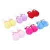 12 Pcs Sleeping Baby Pendant Key Ring Plush Fluffy Cute