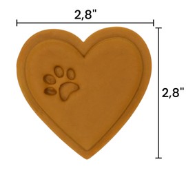 Heart with Paw Print Cookie Cutter Suitable for Cookie dough Fondant Craft Clay Biscuit dough Sugarcraft Size: 3 inches