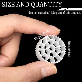 Maasechs K3 Aquarium Filter Media 1 KG Moving Bed Biofilm Reactor