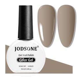 JODSONE Light Brown Gel Nail Polish 10ml Gel Polish Nude Brown Nail Color Long-Lasting Professional Finish Easy to Apply Low Odor Need U V Lamp Curing