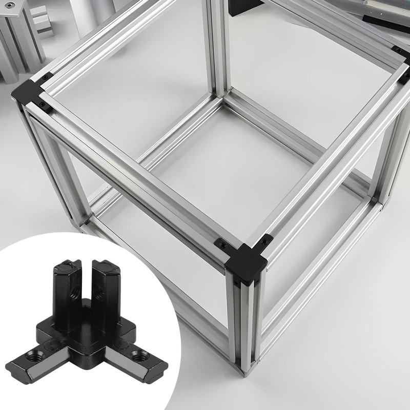 LALAGO 4 x Corner Connectors, 3-Way Profile Connectors, 20 x
