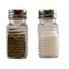 Classic Salt and Pepper Shaker Set (Clear Glass)
