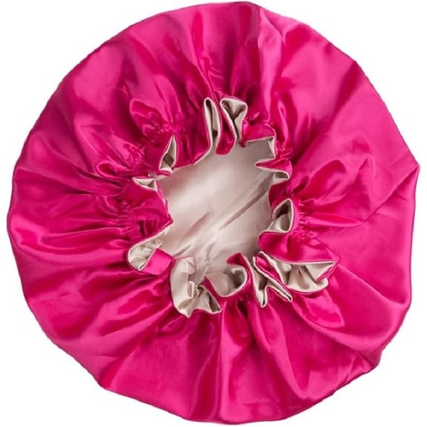 Silk Bonnet for Sleeping, Reversible Silk Shower Cap for Men