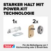 tesa Power.Kit Kitchen Organiser Refill Pack - For Wall Mounting