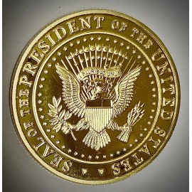 Presidential Seal -2025 -2029 - Trump Challenge Coin - Gold Colored-New