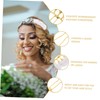 Vaguelly 2pcs U Shaped Hairpins Stylish Bride Hair Accessories Elegant