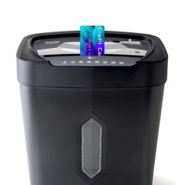 Aurora AU1230XA Anti-Jam 12-Sheet Crosscut Paper and Credit Card Shredder with 5.2-Gallon Wastebasket